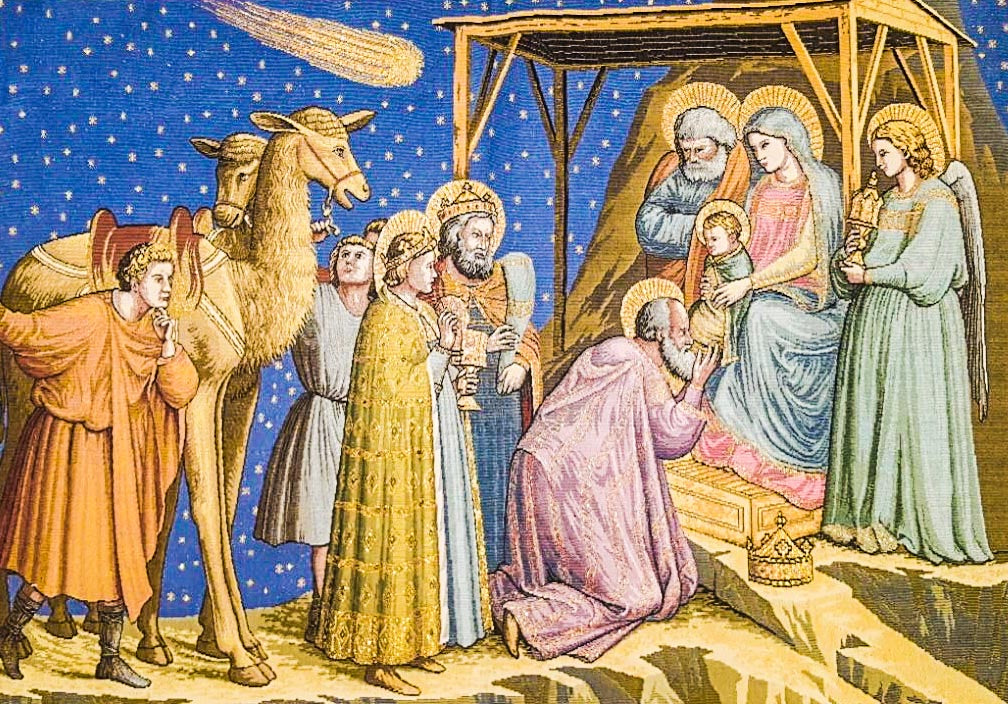 Adorazione dei Magi-Giotto (alta qualità) – Enzo Astrologo Arazzi